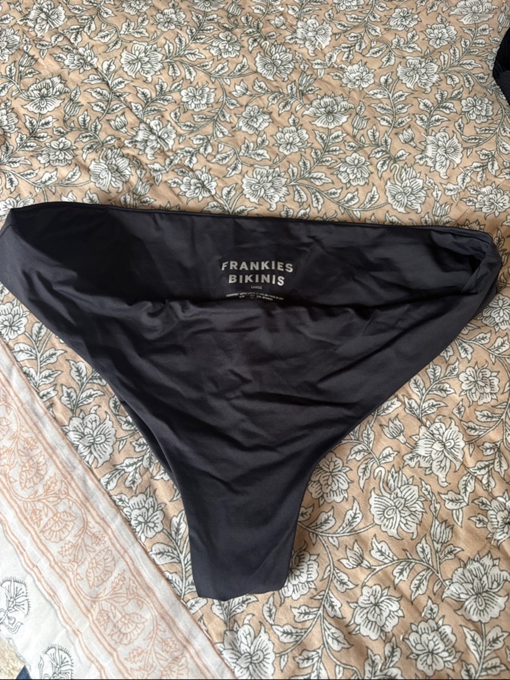 Frankies Bikinis Black Bikini Bottom